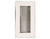 Heritage Brass Reeded Rectangular Flush Pull (105mm, 175mm OR 300mm), Polished Nickel - C1865-PNF